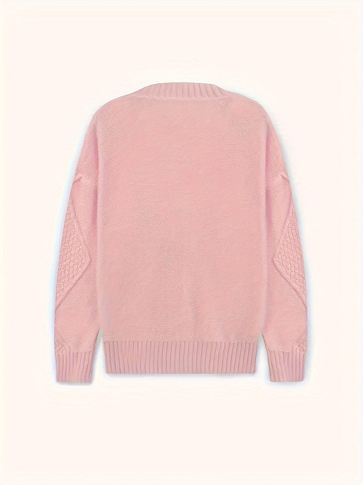 Lucinda | Koselig kabelstrikket knappet cardigan