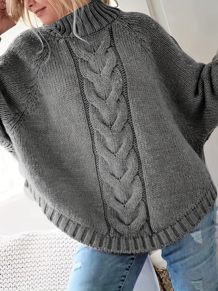 Gwendolyn | Kabelstrikket Turtleneck Genser