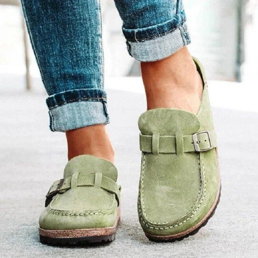 Lauren | Lavhælede loafers med spenne