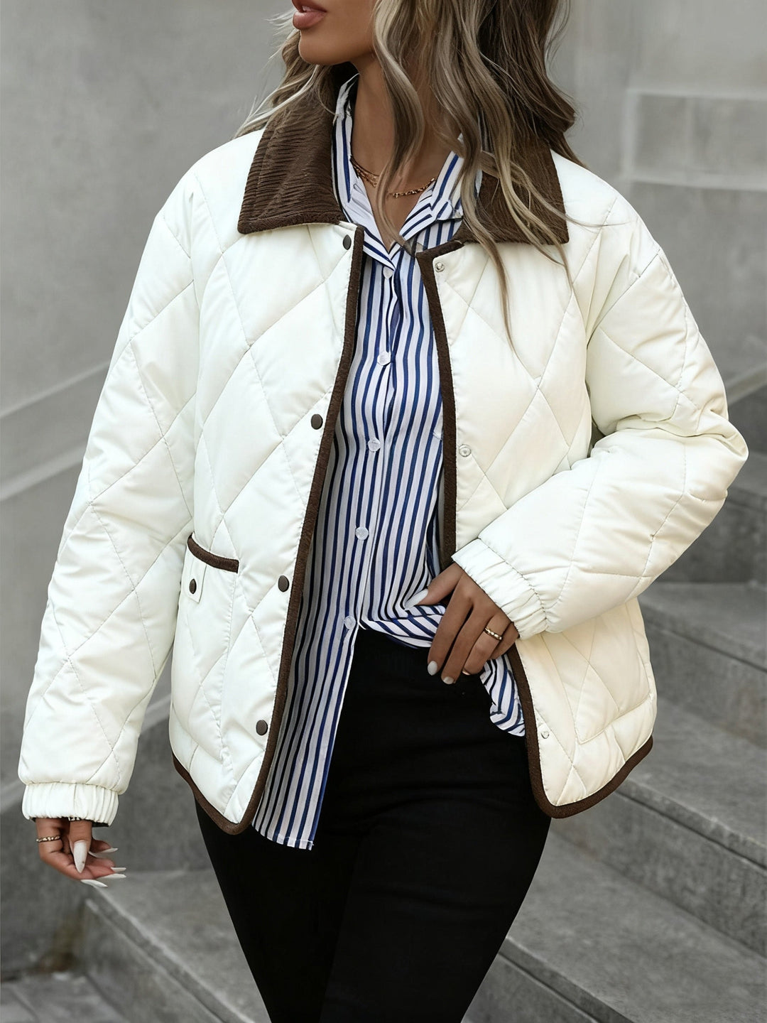 Imogen | Diamond Quiltet Polstret Jakke
