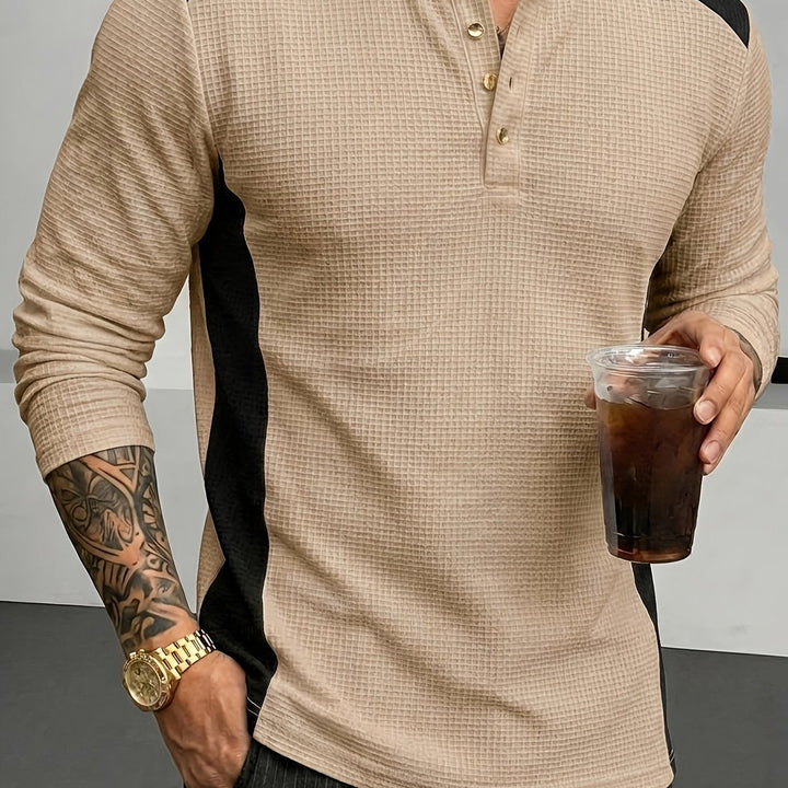 Curtis | Strukturert Langermet Henley