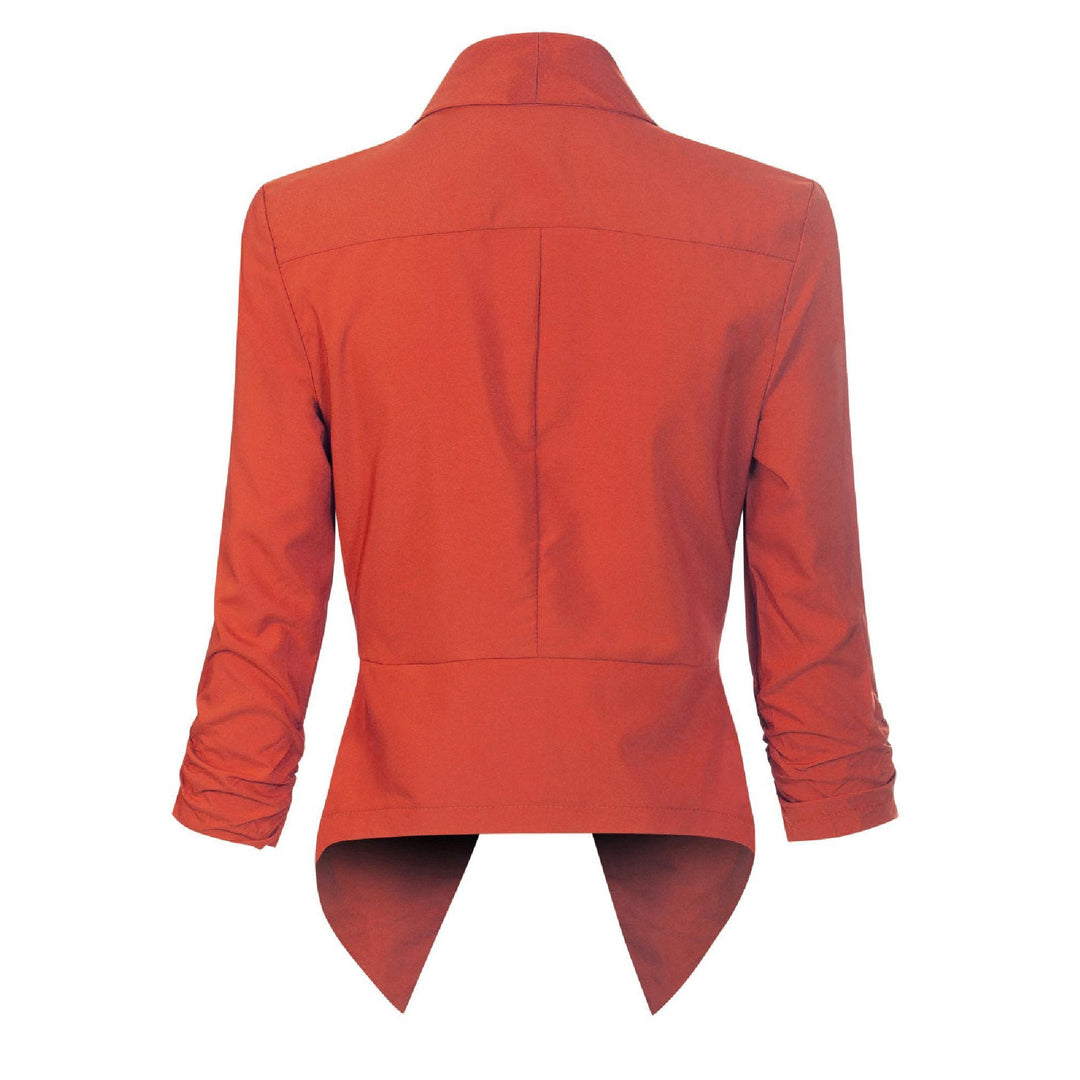 Penelope | Åpen front drapert blazer