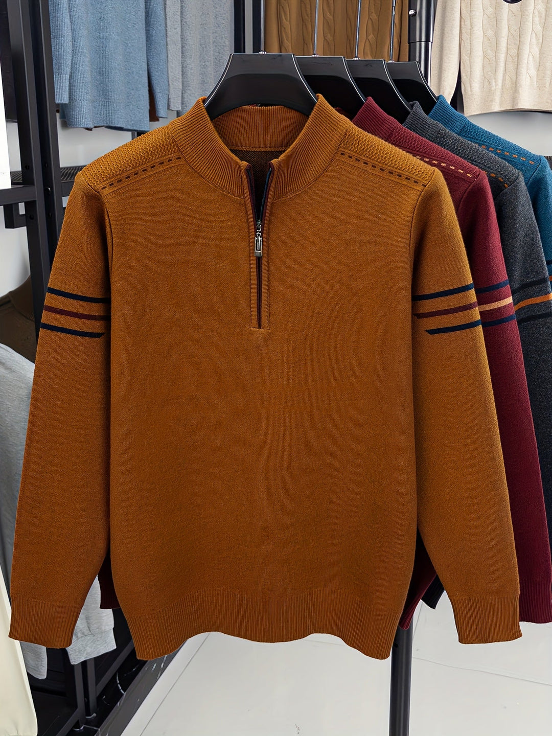Nathan Half-Zip Genser med Høy Hals