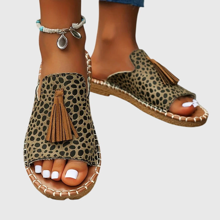 Claire | Stilig Prikkete Ortopedisk Sandal
