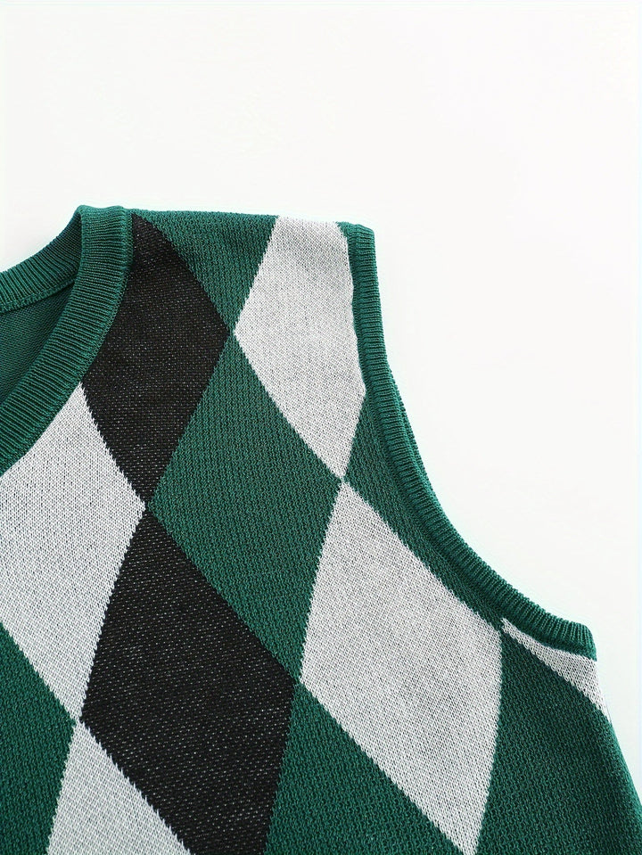 Chandler | Klassisk Argyle Genservest