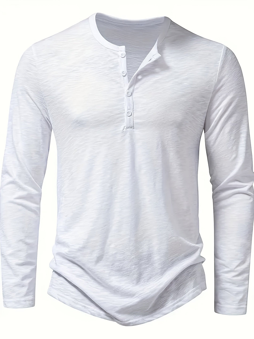 Dalton | Klassisk Henley med Knappelukking