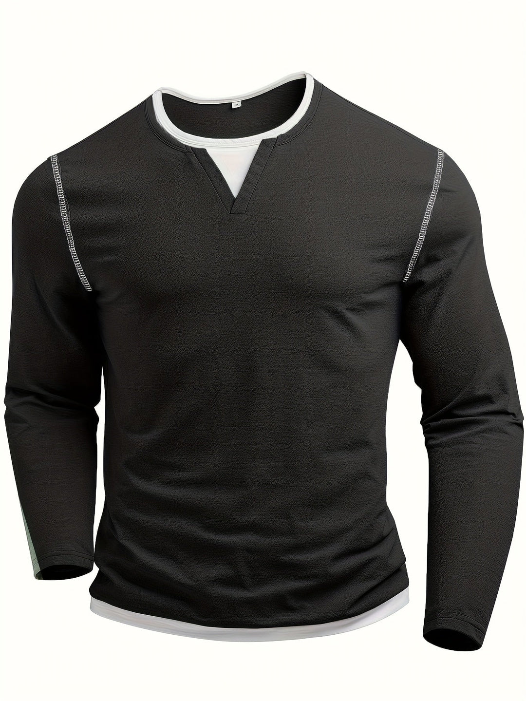 Nathan | Raffinert Henley-skjorte med hakket hals
