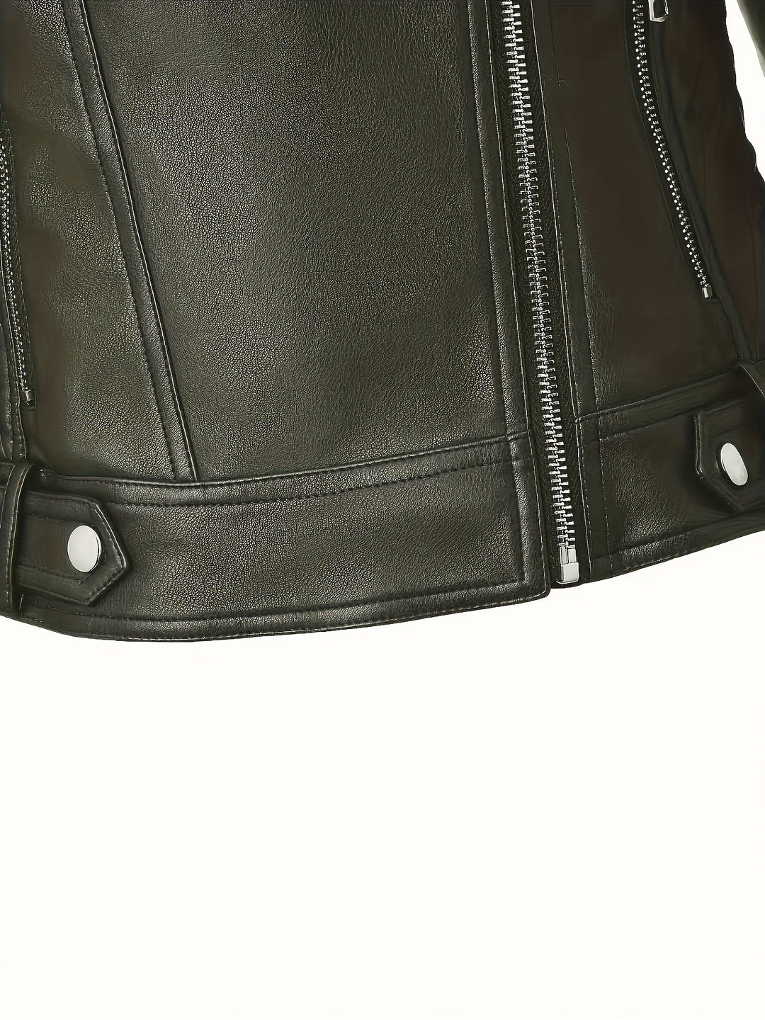 Mabel | Skulpturert Zip-Front Moto Jakke