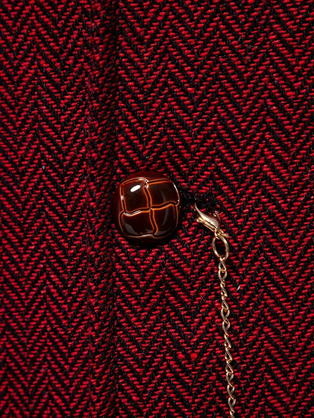 Edmund | Herringbone Enkeltknapp Vest