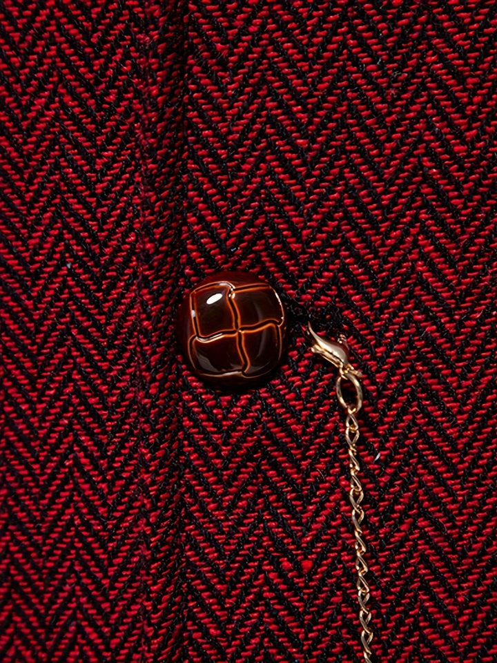 Edmund | Herringbone Enkeltknapp Vest