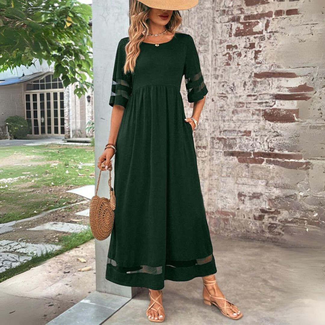 Aubrey | Elegant midikjole som former magen