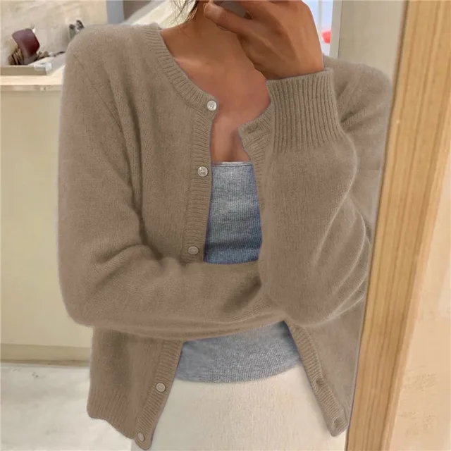 Delphina | Myk Cardigan med Knappelukking