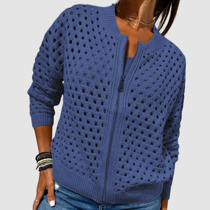 Gracie | Premium Strikket Hullmønster Cardigan