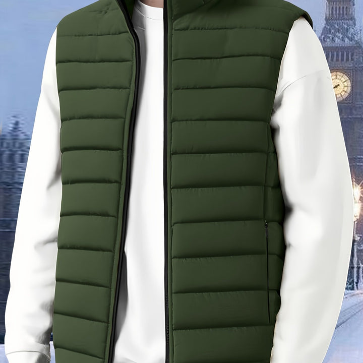 Donovan | Quiltet Vest med Ståkrage