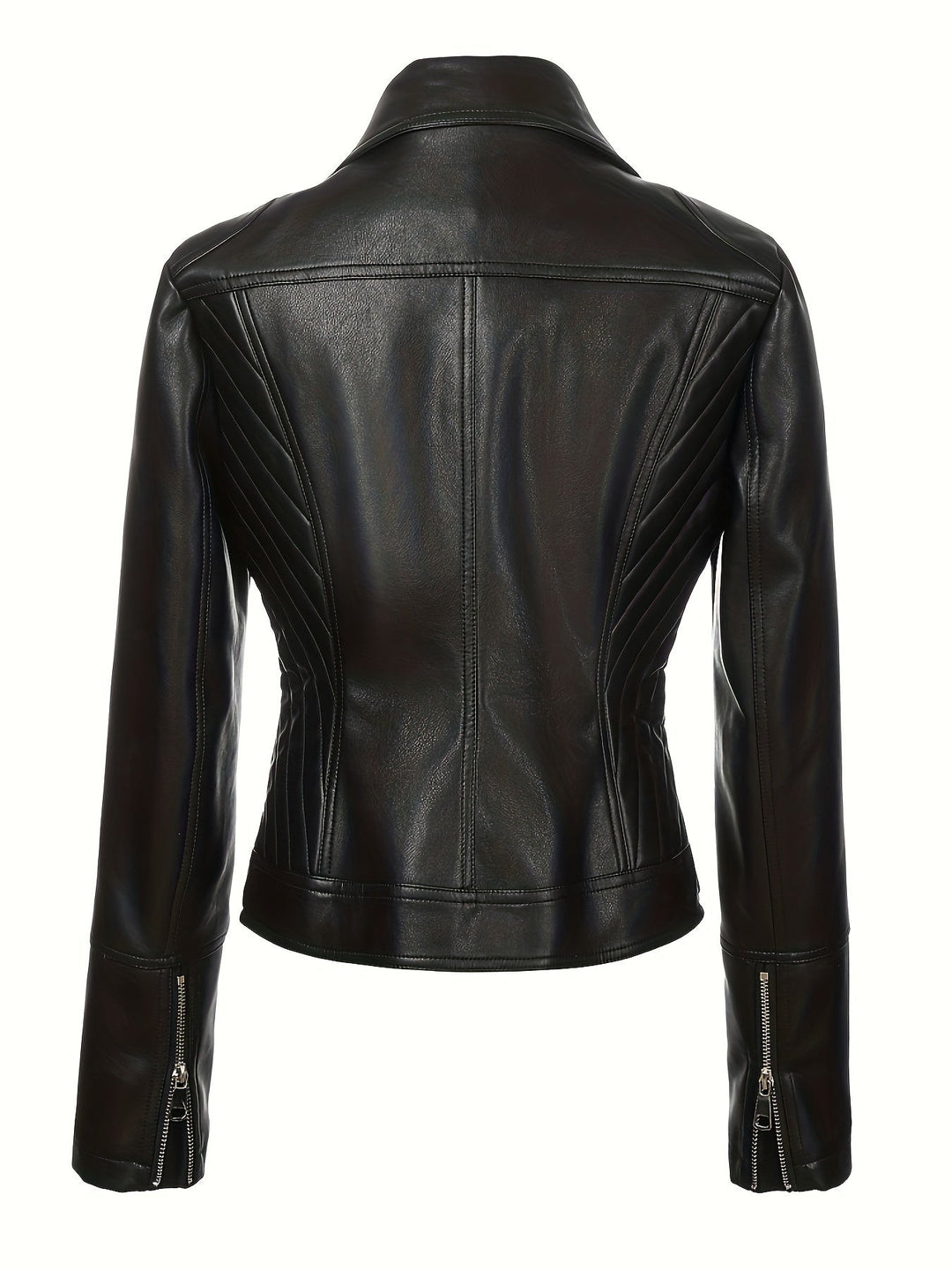 Mabel | Skulpturert Zip-Front Moto Jakke