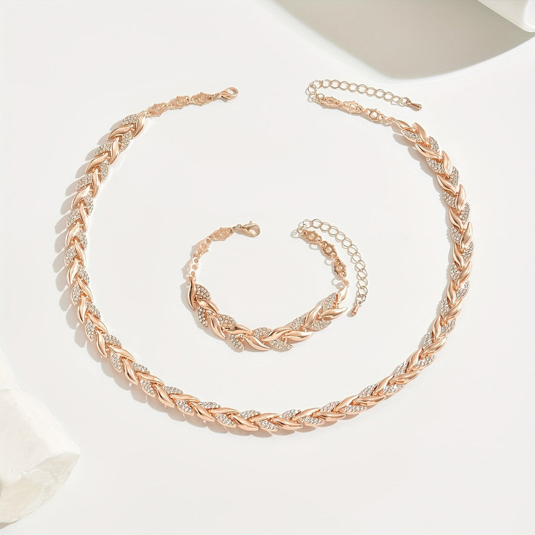 Marlene | Elegant halskjede- og armbåndsett
