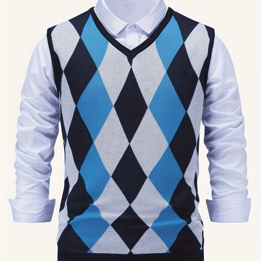 Chandler | Klassisk Argyle Genservest