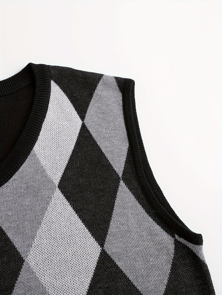 Chandler | Klassisk Argyle Genservest