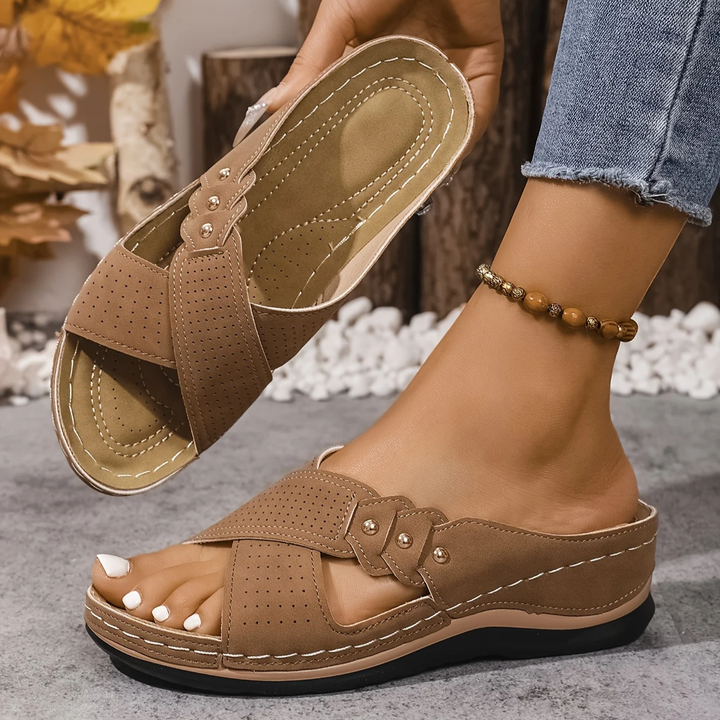 Charlotte | Premium Ortopedisk Kilesandal