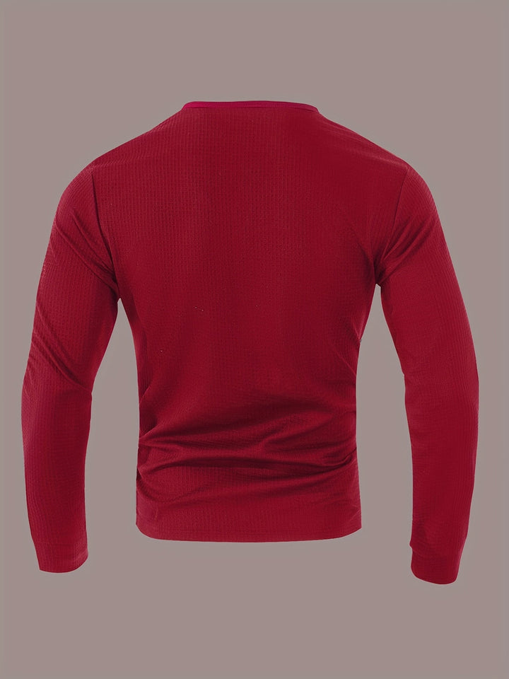 Curtis | Strukturert Langermet Henley