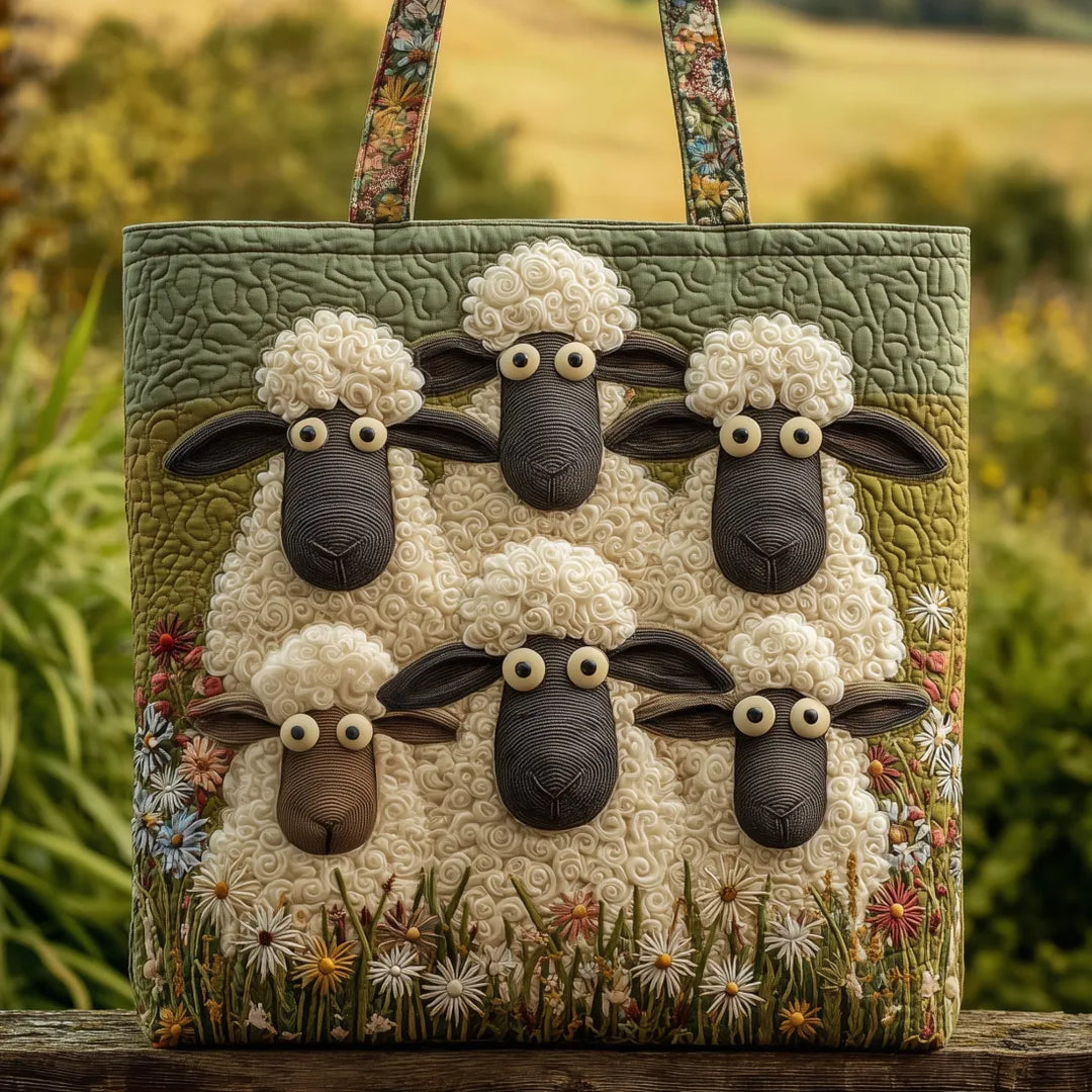 Janet | Stilig Sau Kunst Tote Bag