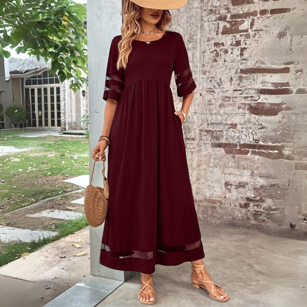 Aubrey | Elegant midikjole som former magen