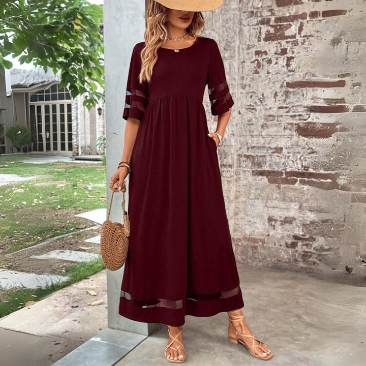 Aubrey | Elegant midikjole som former magen