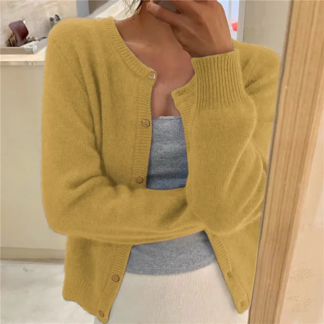 Delphina | Myk Cardigan med Knappelukking