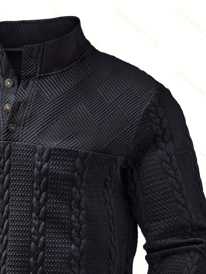 Sterling | Strukturert Pullover med Ståkrage