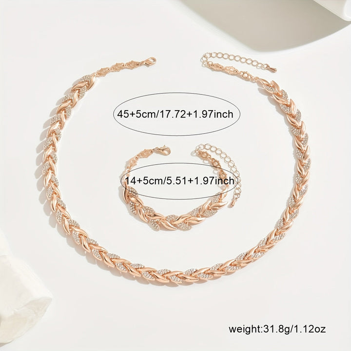 Marlene | Elegant halskjede- og armbåndsett