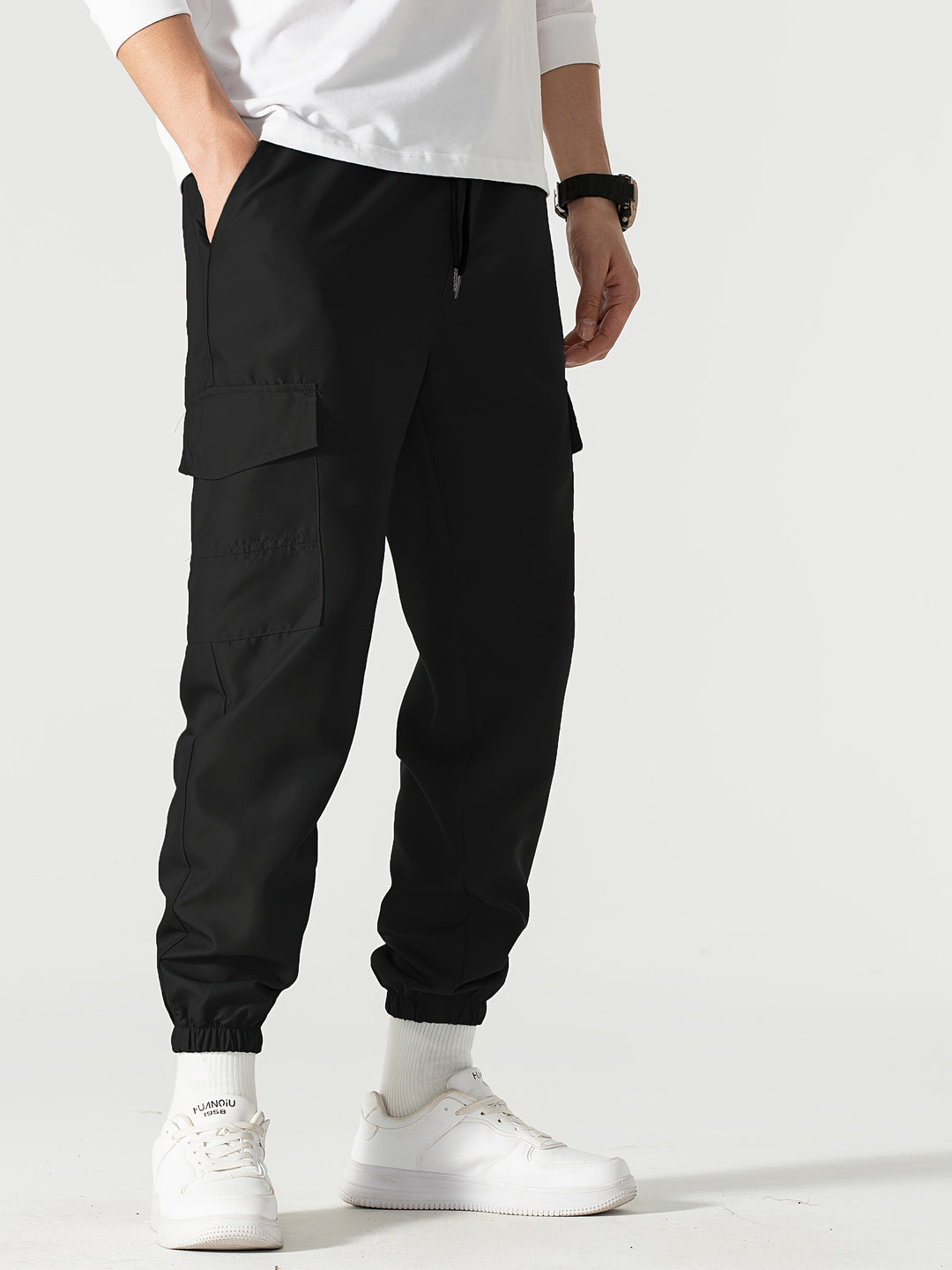 Aaron | Avslappede Cargo Joggebukser
