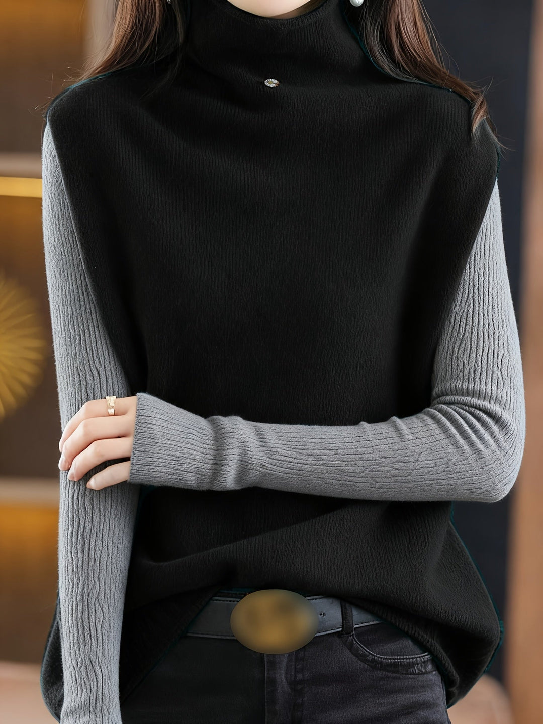 Giselle | Raffinert Høyhalset Vest