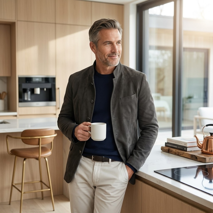Adrian | Casual Moderne Button Cardigan