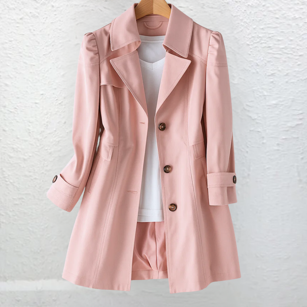 Vicki | Vintage trenchfrakk med krage