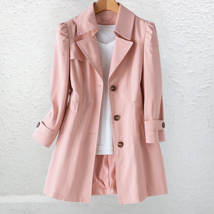 Vicki | Vintage trenchfrakk med krage