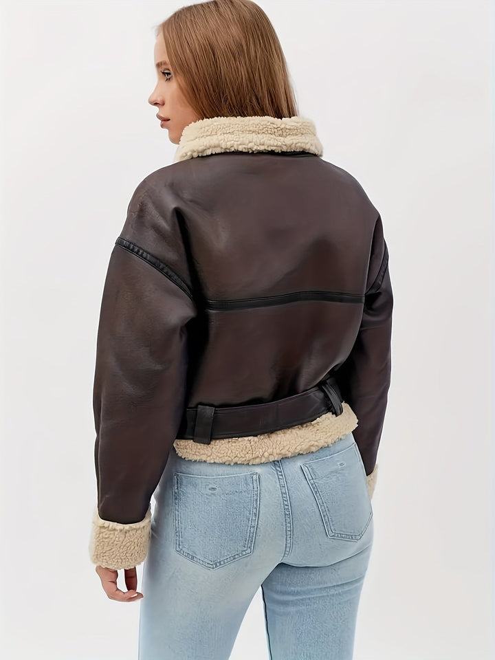 Cassidy | Koselig Fôret Moto Jakke