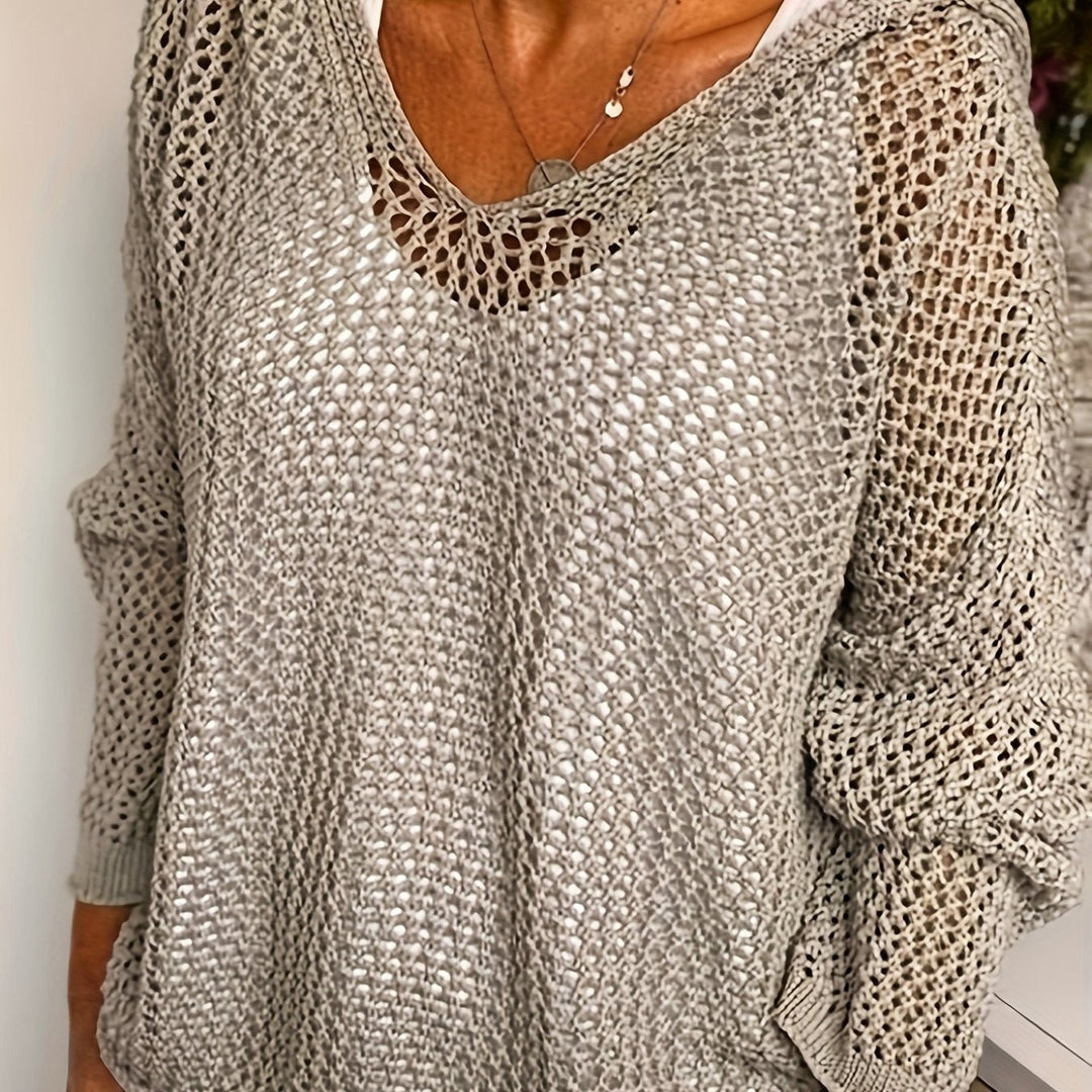 Delaney | Casual åpenstrikket hettegenser