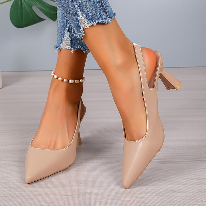 Sophia | Elegant Slingback Spisse Hæler