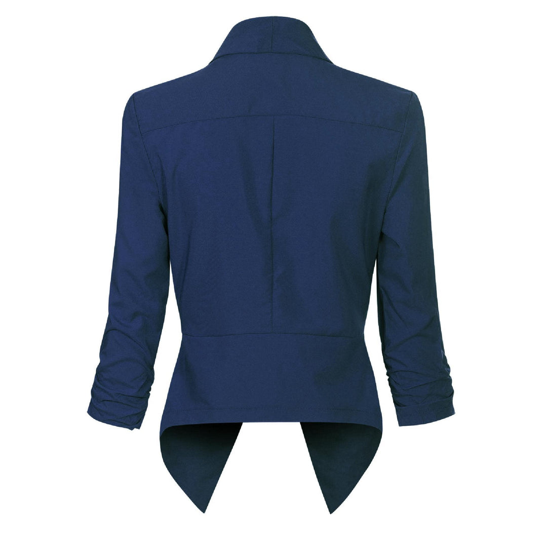 Penelope | Åpen front drapert blazer