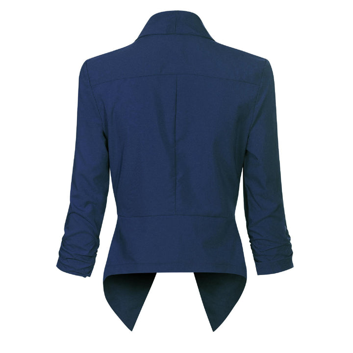 Penelope | Åpen front drapert blazer