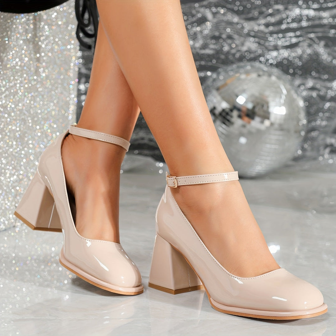 Celeste | Klassiske Skinnende Patent Stiletthæler
