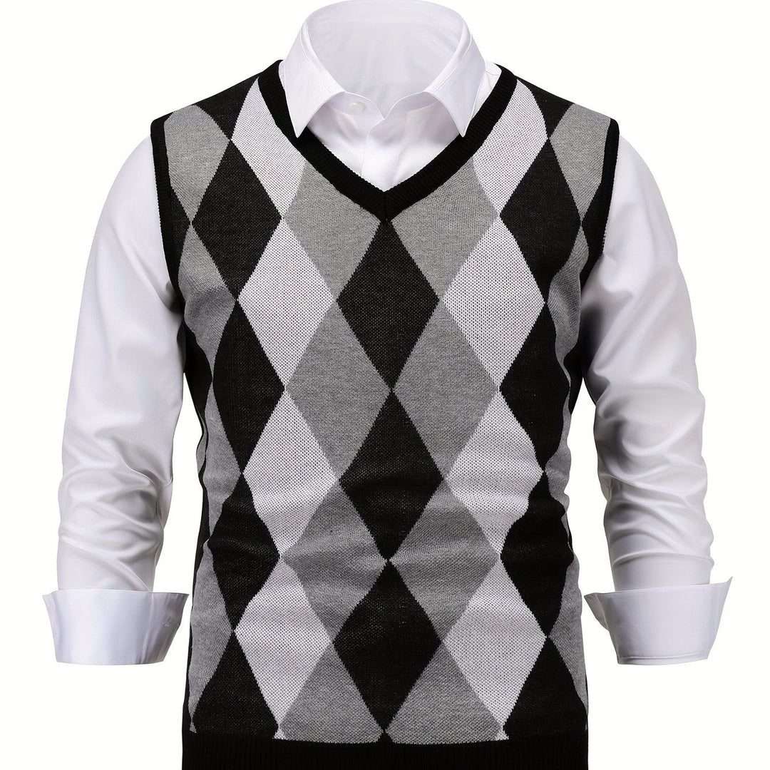 Chandler | Klassisk Argyle Genservest