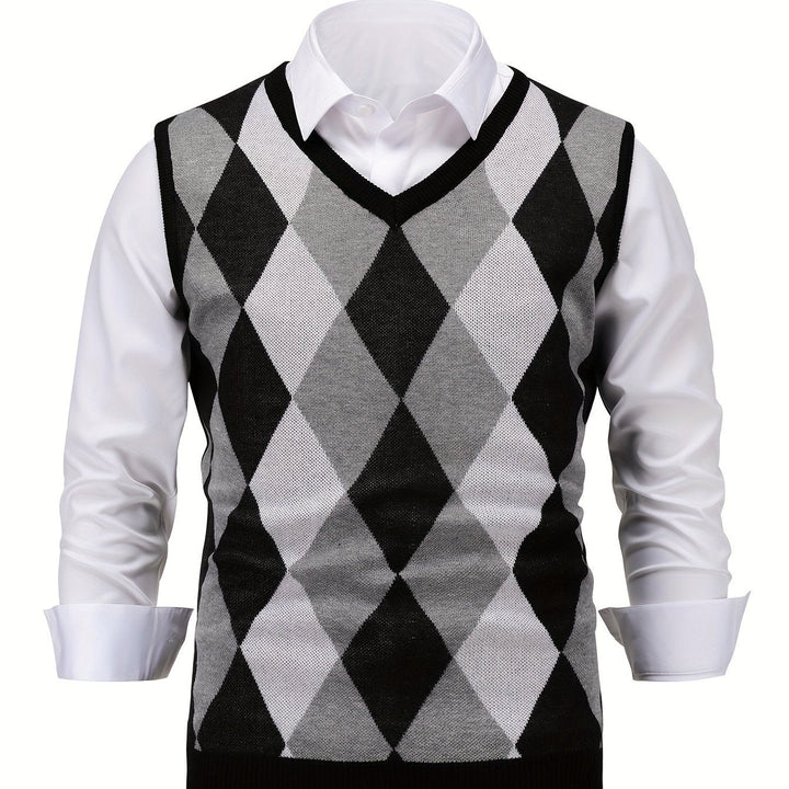 Chandler | Klassisk Argyle Genservest