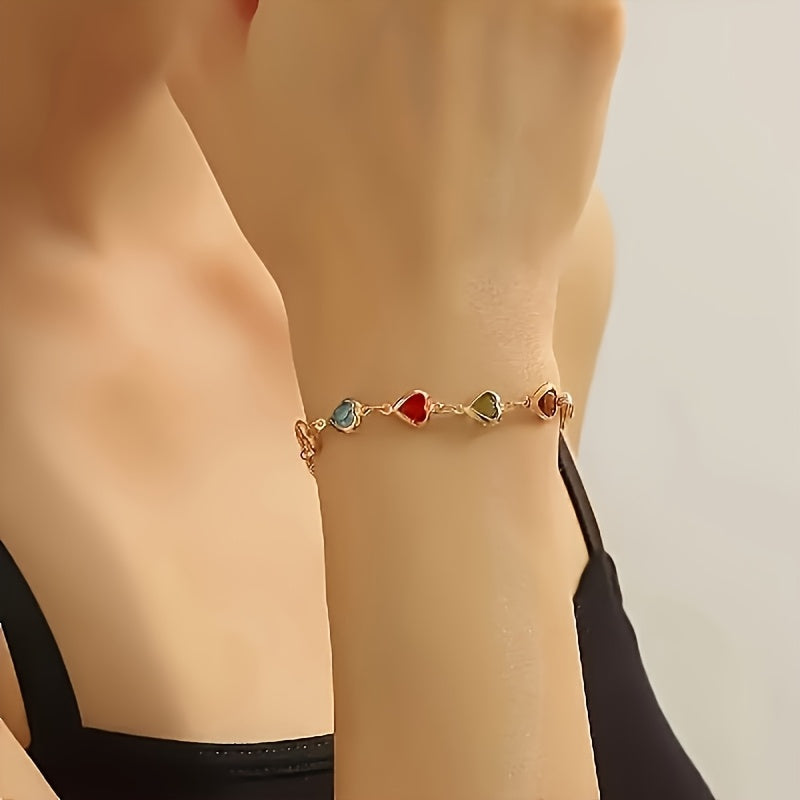 Gail | Stilig Flerfarget Hjerteformet Armbånd