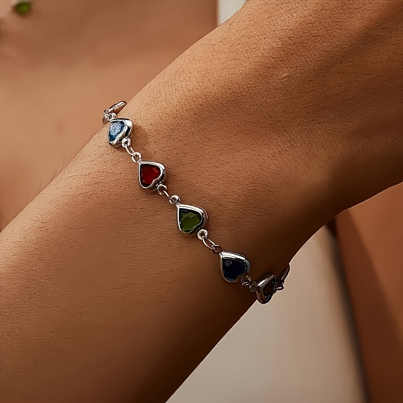 Gail | Stilig Flerfarget Hjerteformet Armbånd