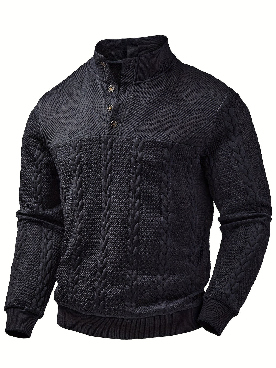 Sterling | Strukturert Pullover med Ståkrage