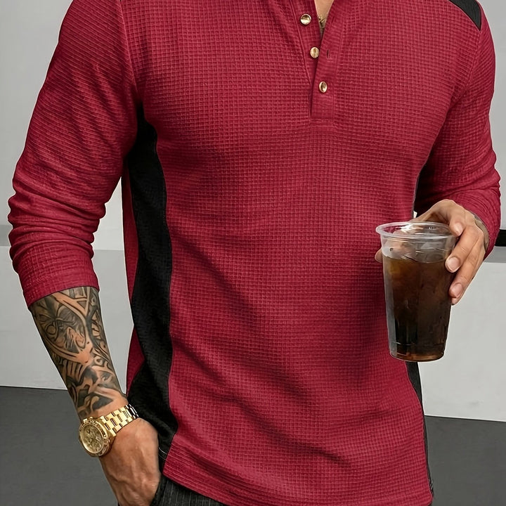 Curtis | Strukturert Langermet Henley