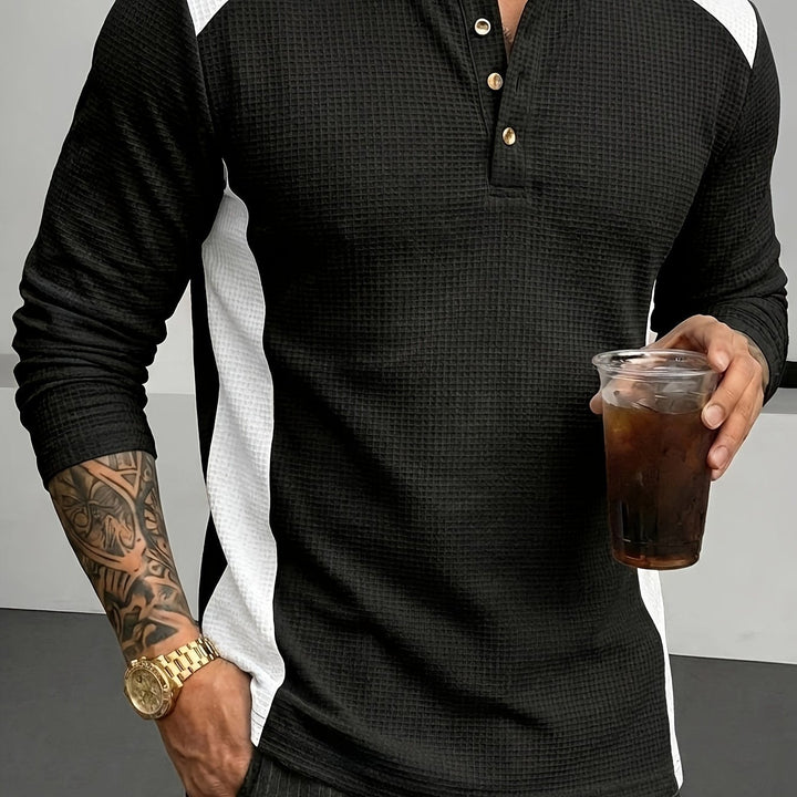 Curtis | Strukturert Langermet Henley