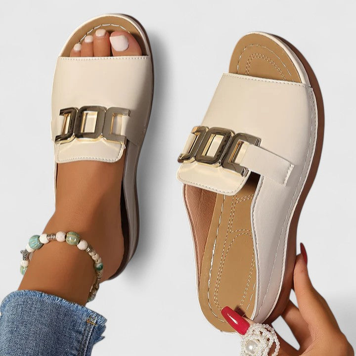 Sienna | Komfortabel Ortopedisk Sandal med Spenne