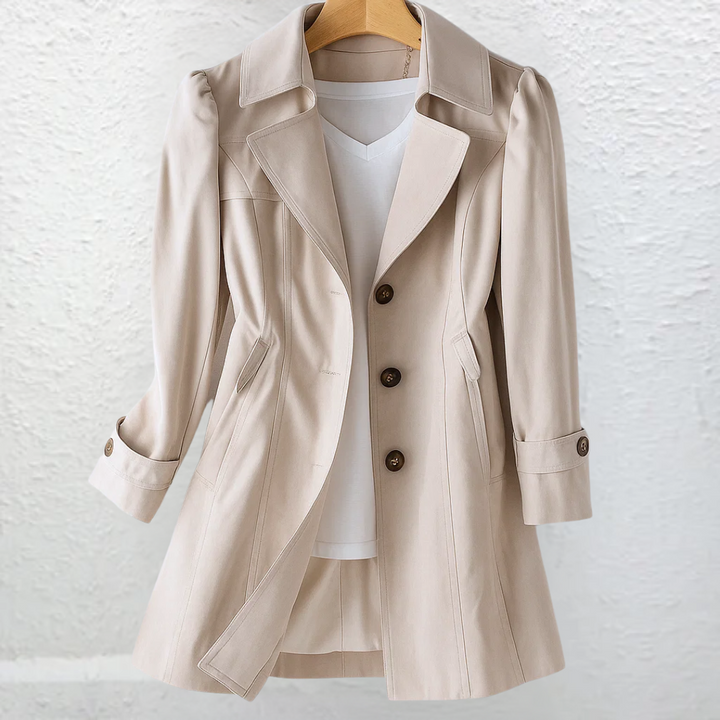 Vicki | Vintage trenchfrakk med krage